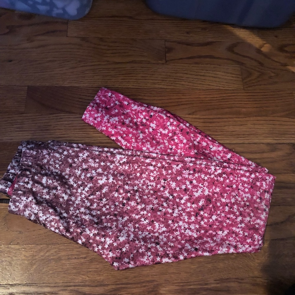 Terez Pink Star Print Kids Leggings